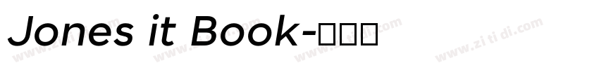 Jones it Book字体转换